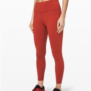 Lululemon Fast&Free Tight Non-Reflective Magma sz6